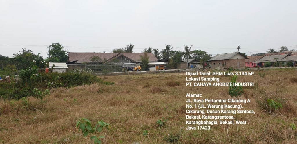 Paling Strategis Tanah Komersial Rata di Pinggir Jalan Raya Karang Santosa — foto 1