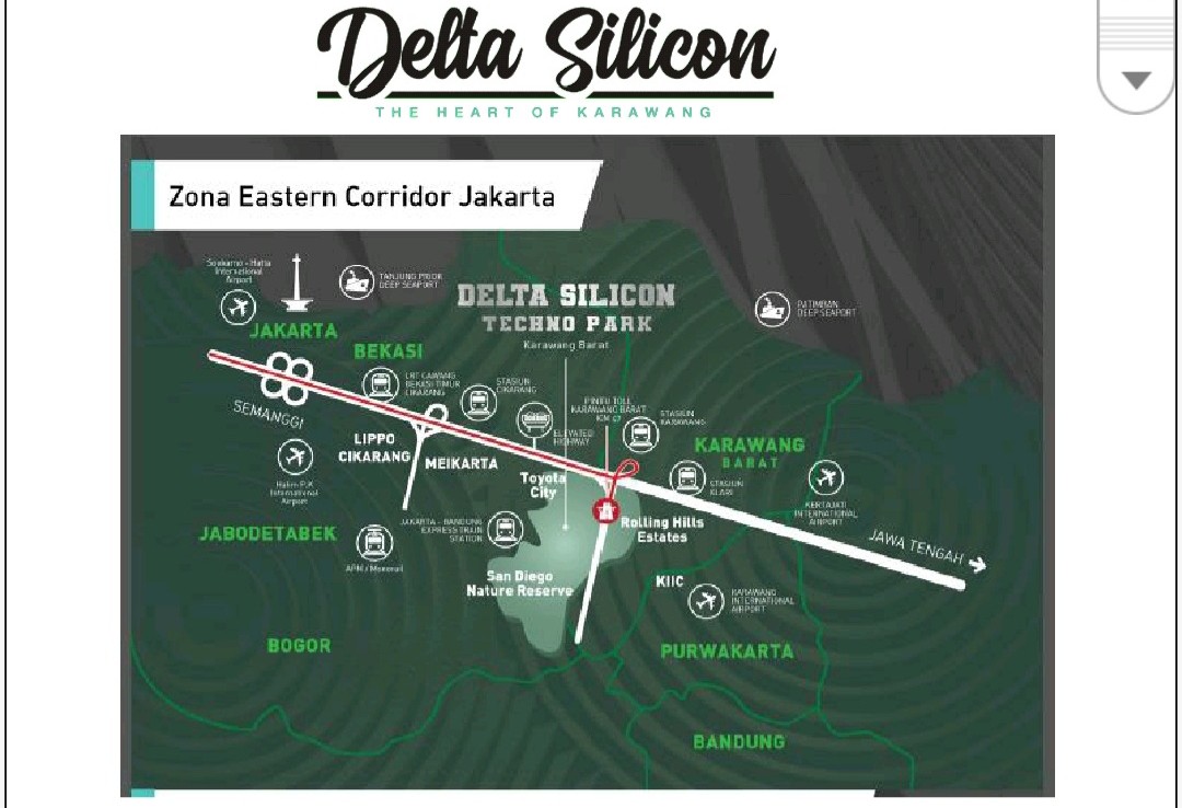 Gudang-Pabrik Delta Silicon Techno Park Karawang,Tanah Kavling Industri Karawang KIIC-KNIC