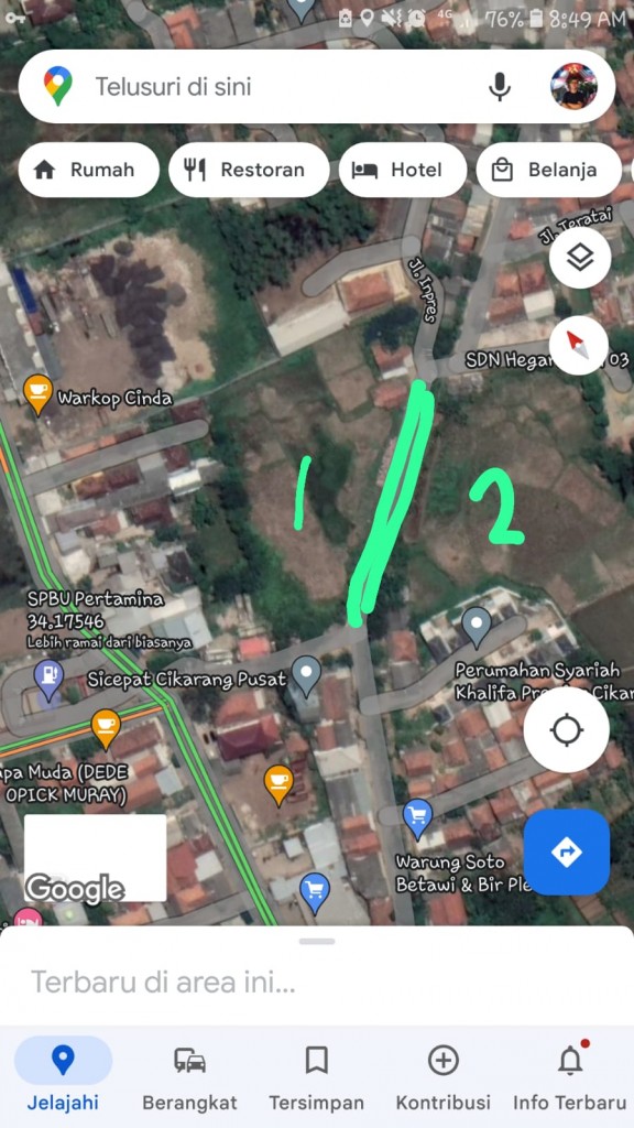 Dijual Tanah Cocok Untuk Gudang, Parkiran Mobil, Perumahan. di Cikarang Pusat, dkt Jababeka 2 — foto 1