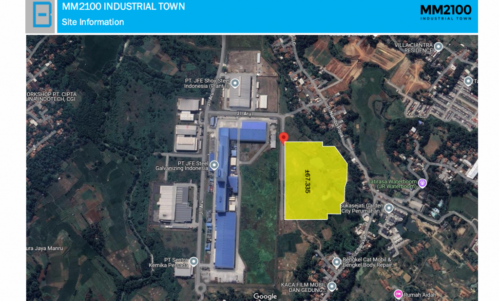 Dijual Tanah Industri HGB Mm2100 Cibitung, Deltamas, Ejip Cikarang — foto 2