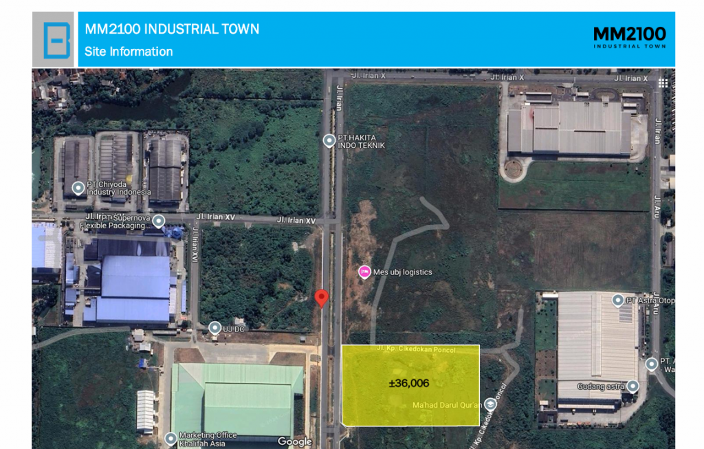 Dijual Tanah Industri HGB Mm2100 Cibitung, Deltamas, Ejip Cikarang — foto 2