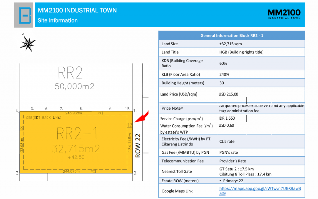 Dijual Tanah Industri HGB Mm2100 Cibitung, Deltamas, Ejip Cikarang — foto 1