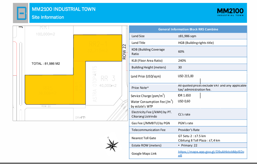 Dijual Tanah Industri HGB Mm2100 Cibitung, Deltamas, Ejip Cikarang — foto 1