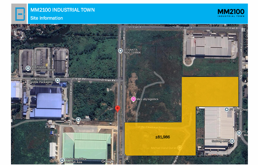 Dijual Tanah Industri HGB Mm2100 Cibitung, Deltamas, Ejip Cikarang — foto 2