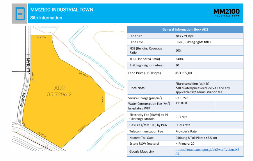 Dijual Tanah Industri HGB Mm2100 Cibitung, Deltamas, Ejip Cikarang — foto 1