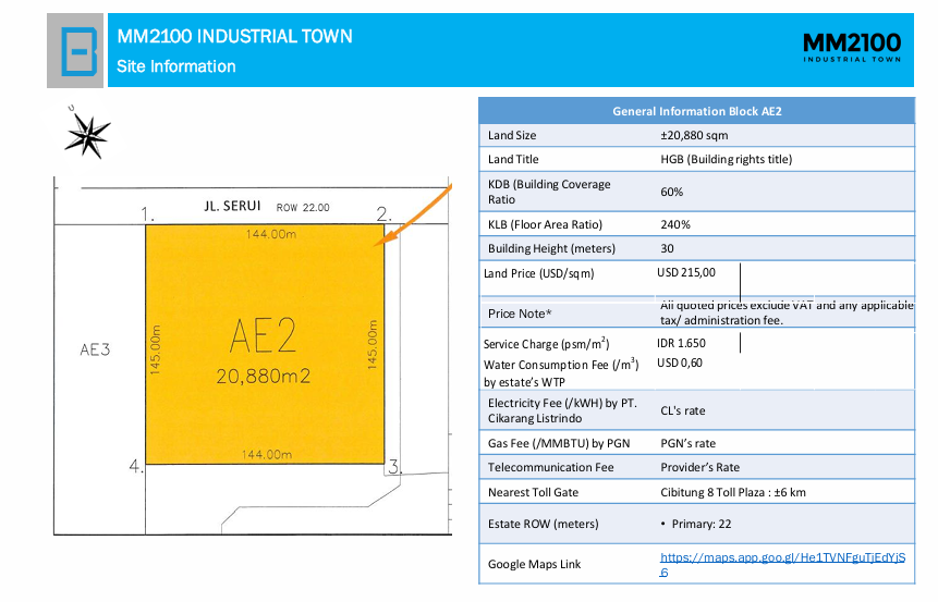 Dijual Tanah Industri HGB Mm2100 Cibitung, Deltamas, Ejip Cikarang — foto 1