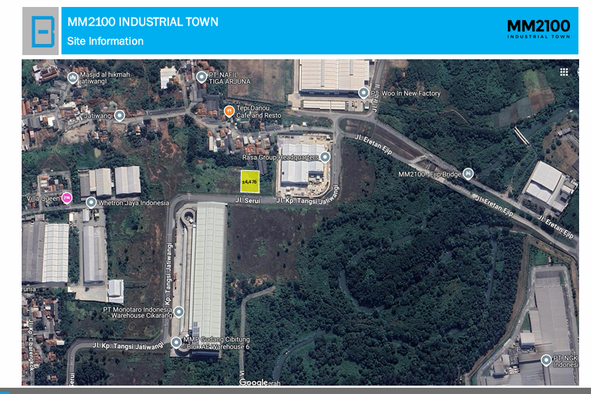 Dijual Tanah Industri HGB Mm2100 Cibitung, Deltamas, Ejip Cikarang — foto 2