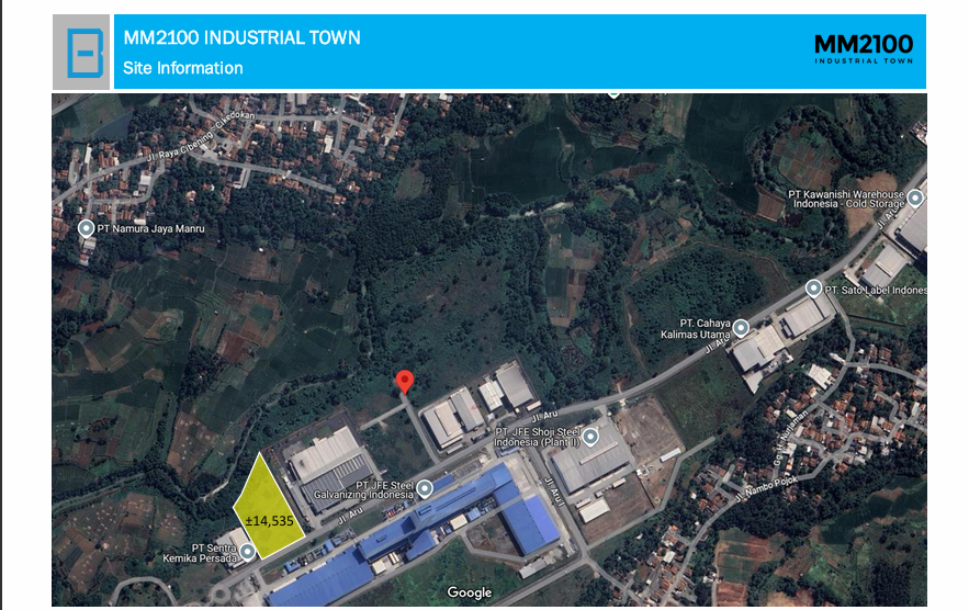 Dijual Tanah Industri HGB Mm2100 Cibitung, Deltamas, Ejip Cikarang — foto 2