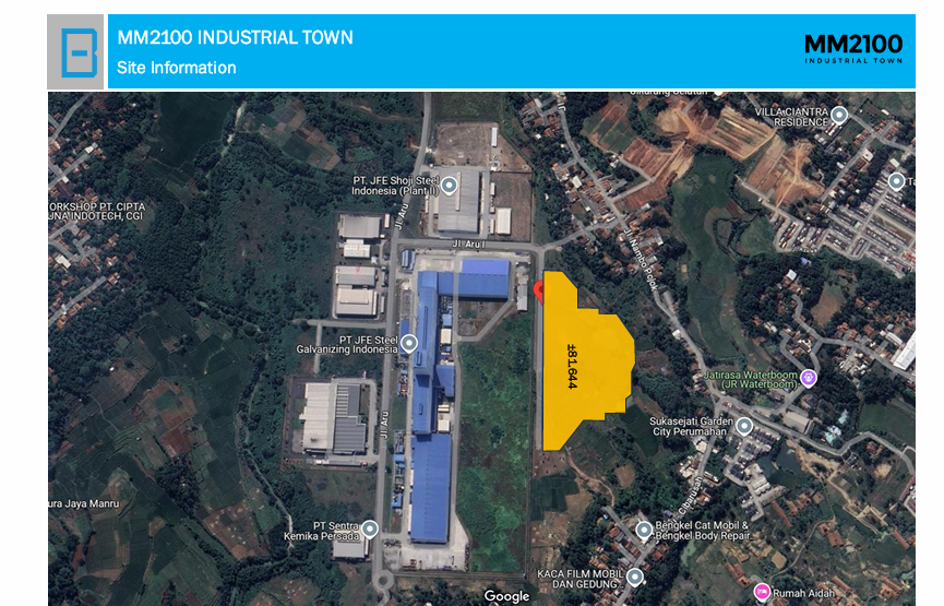 Dijual Tanah Industri HGB Mm2100 Cibitung, Deltamas, Ejip Cikarang — foto 2