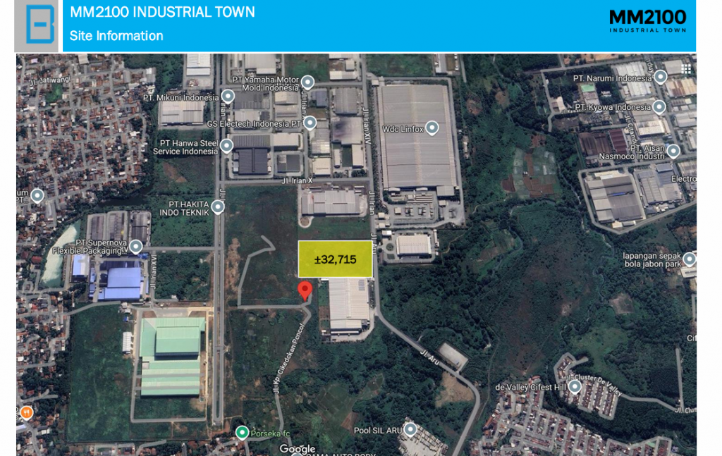 Dijual Kavling Industri HGB MM2100 Cibitung Deltamas, Ejip Cikarang — foto 2