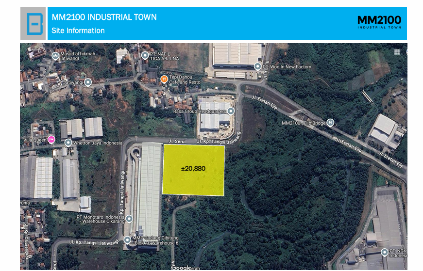 Dijual Tanah HGB Industri MM2100 Cibitung, Deltamas, Dkt Ejip Cikarang — foto 2