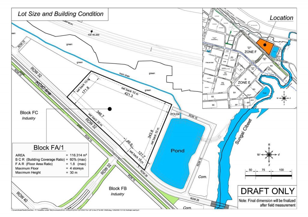 DIJUAL KAVLING INDUSTRI DATA CENTER GICC DELTAMAS CIKARANG — foto 2