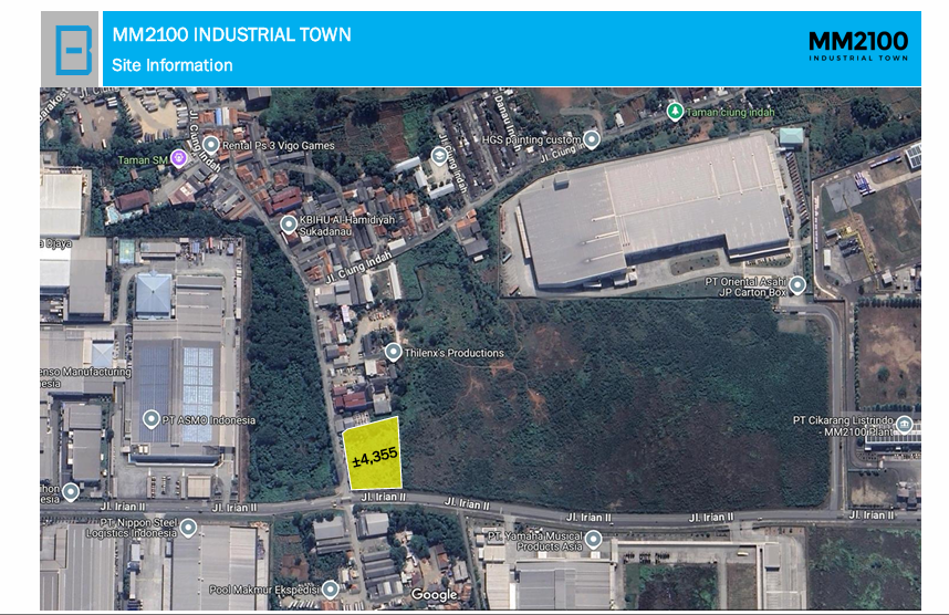 Dijual Tanah HGB Industri Mm2100 Cibitung, Dkt Ejip, Delta Silicon Cikarang — foto 2