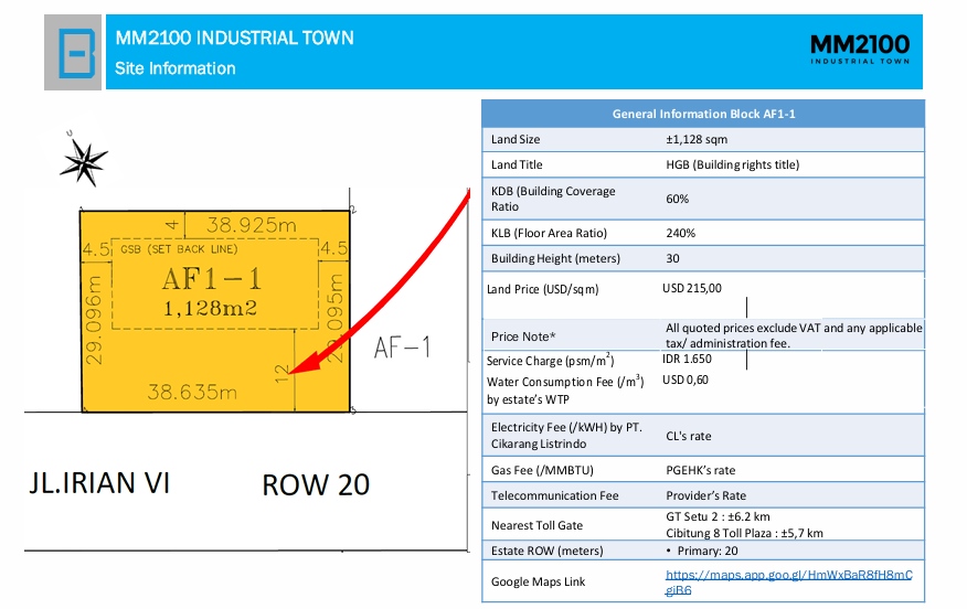 Dijual Tanah HGB Industri Mm2100 Cibitung, Dkt Ejip, Delta Silicon Cikarang — foto 1