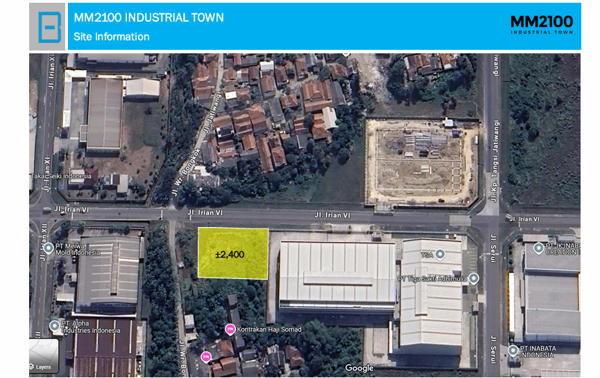 Dijual Tanah HGB Industri Mm2100 Cibitung, Dkt Ejip, Delta Silicon Cikarang — foto 2